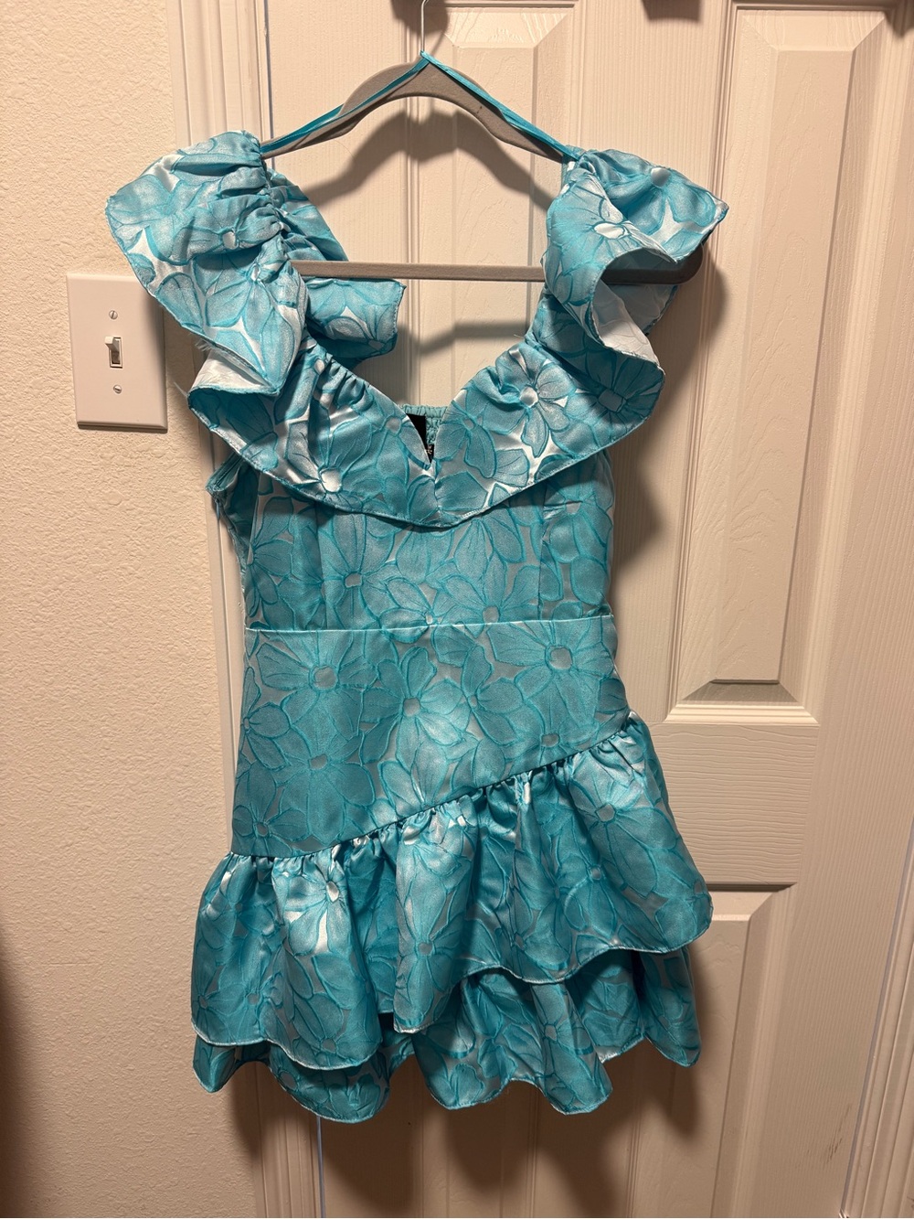 NWT Frock Candy Floral Pattern Ruffle Dress